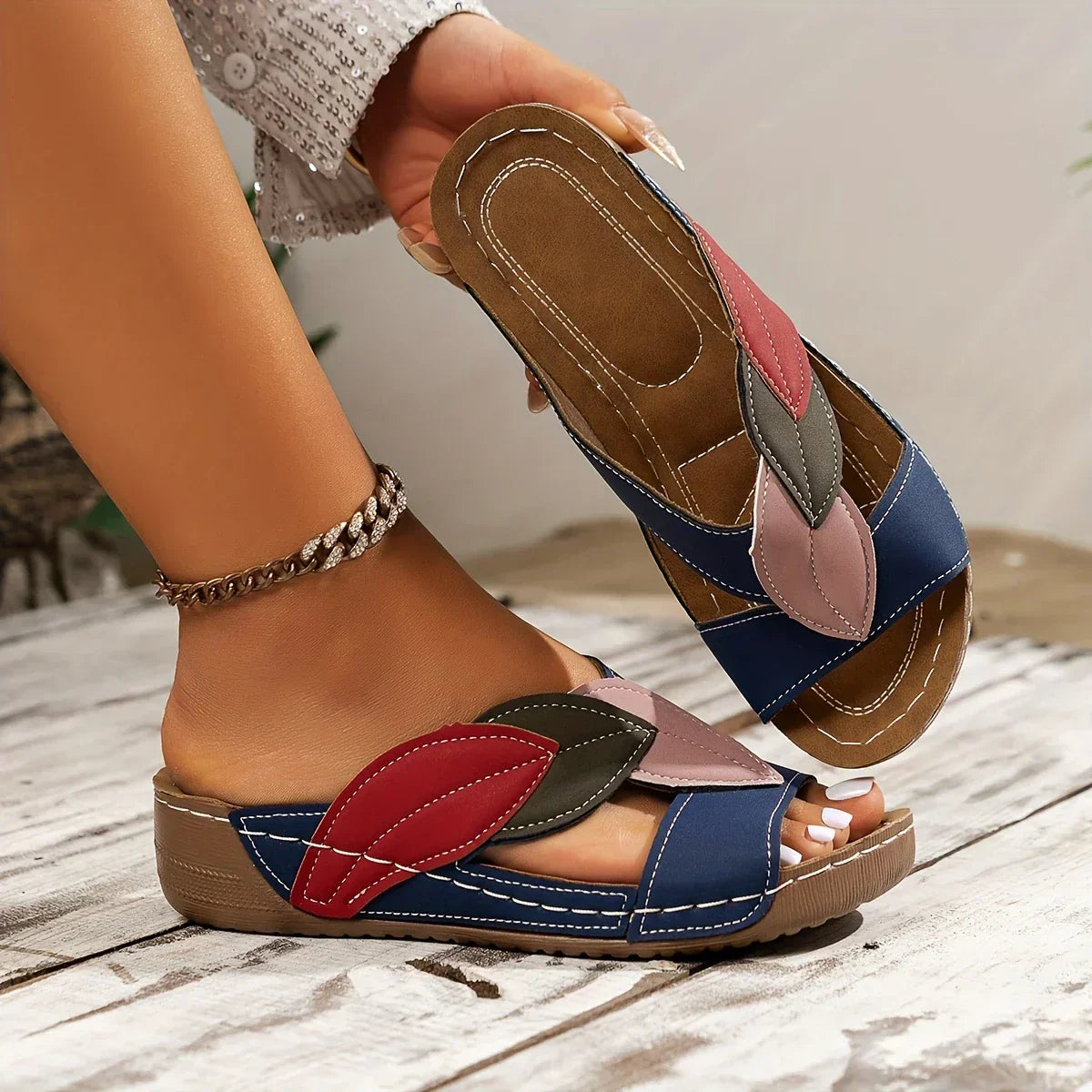 ALEKSANDRA | COMFORTABLE ORTHOPEDIC SLIP-ON SANDALS