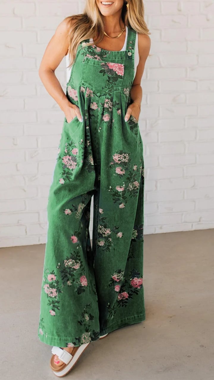 DAPHNE | PLAYFUL PRINT WOMEN'S SUMMER DUNGAREES