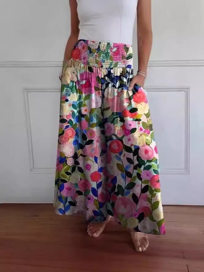 SHIRMA | Stylish Long Wide Skirt