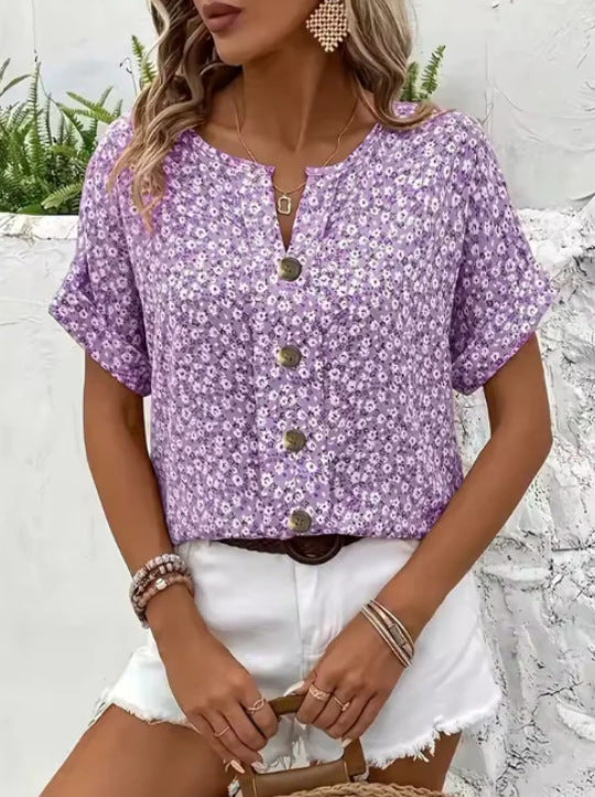 JELENA | Chic Floral Summer Blouse