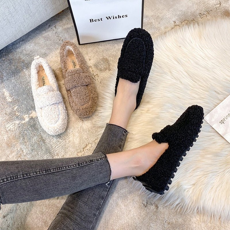 Daisy | Faux Fur Loafers