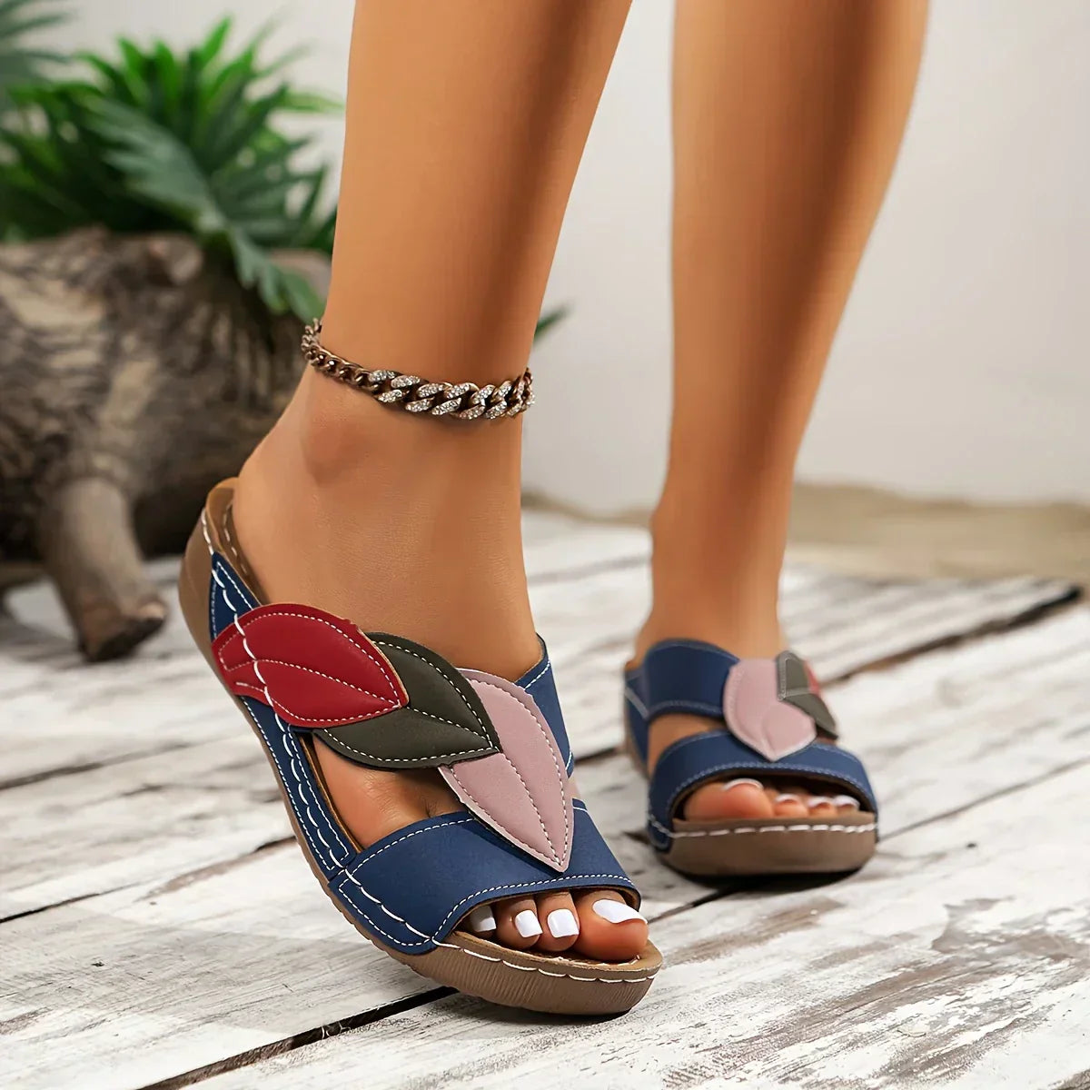 ALEKSANDRA | COMFORTABLE ORTHOPEDIC SLIP-ON SANDALS