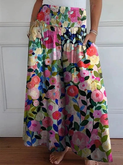 SHIRMA | Stylish Long Wide Skirt