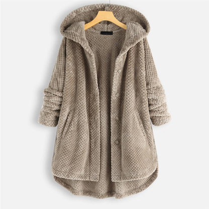 Jesse | Winter Hooded Double-faced Fleece Coat