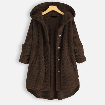 Jesse | Winter Hooded Double-faced Fleece Coat